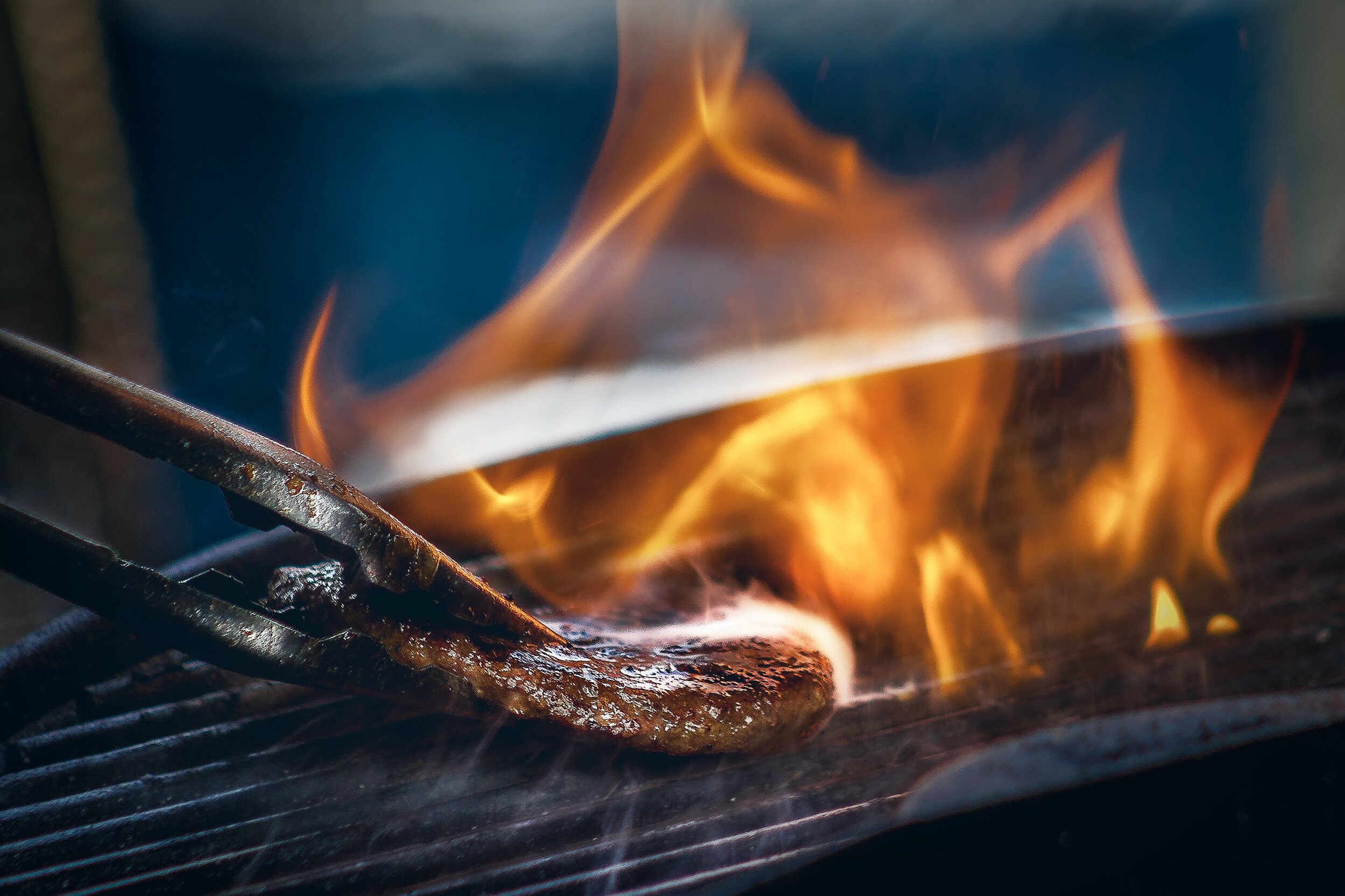 steak on a grill